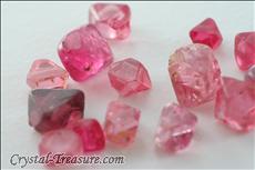 55 pcs  Pink / Red Terminated Spinel Lot