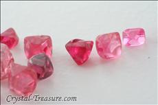 55 pcs  Pink / Red Terminated Spinel Lot