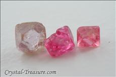 55 pcs  Pink / Red Terminated Spinel Lot