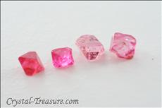 55 pcs  Pink / Red Terminated Spinel Lot