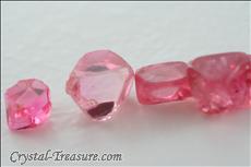 55 pcs  Pink / Red Terminated Spinel Lot