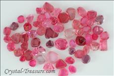 61 pcs  Pink / Red スピネル (Spinel) Octahedron