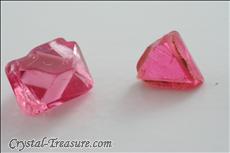 61 pcs  Pink / Red Spinel Octahedron