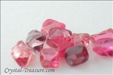 61 pcs  Pink / Red スピネル (Spinel) Octahedron