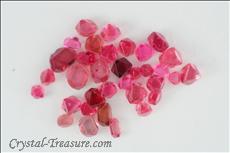 34 pcs Fine Pink / Red Terminated Spinel Lot