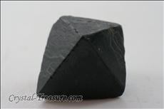 Fine  Black Spinel Distorted Octahedron Crystal