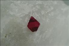 Fine Gemmy スピネル (Spinel) in 方解石 (Calcite)