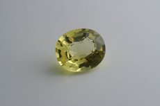 Straw Yellow Danburite oval Cut