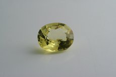 Straw Yellow Danburite oval Cut