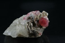 Rubellite on Quartz.