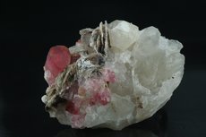 Rubellite on Quartz.