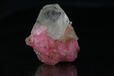 Rubellite on Quartz