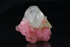 Rubellite on Quartz