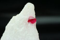 Fine Red Spinel in Calcite