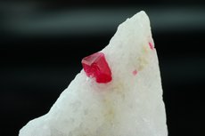 Fine Red Spinel in Calcite