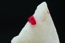 Fine Red Spinel in Calcite