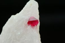 Fine Red Spinel in Calcite