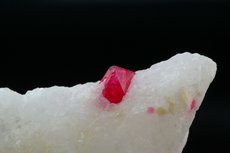 Fine Red Spinel in Calcite