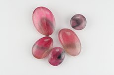 Lot of Five Tourmaline Cabochons