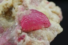 Pink Mushroom Tourmaline in Matrix