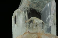 Doubly terminated Topaz Crystal On Quartz