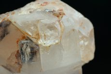 Doubly terminated Topaz Crystal On Quartz