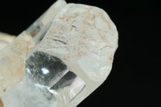 Doubly terminated Topaz Crystal On Quartz