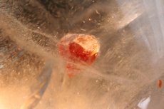 Quartz Inclusions with Spessartine Crystal