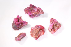 Nice colored unheated Mon Hsu Ruby Crystals