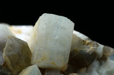 Twined Albite Crystals with Smokey Quartz
