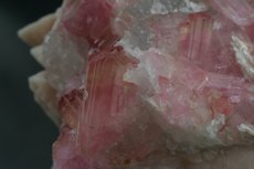 Rubellite Crystals on Feldspar