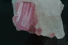 Pink Tourmaline on Quartz