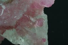 Pink Tourmaline on Quartz