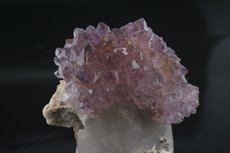 Amethyst Kristalle auf Quarz