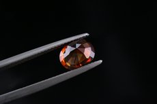 Oval Cut orangey Zircon