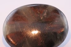 Bronzefarbiger Trapiche Saphir Cabochon