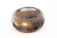 Bronzefarbiger Trapiche Saphir Cabochon