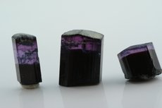 Rare Blue -Violet Striped Tourmaline Crystals