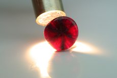 Two Trapiche Ruby Cabochons