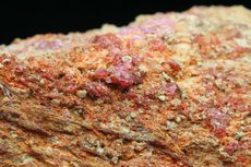 Fine Painite Crystals in Matrix