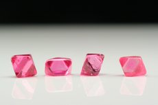 4 gemmy Spinel Crystals (same color)