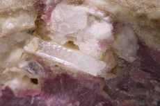 Pilz Turmalin mit Hambergit Kristallen in Matrix