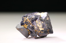 Multiple intergrown black Spinel Crystal 