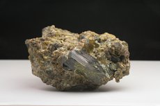 Rare Big green Enstatite Crystal in Matrix