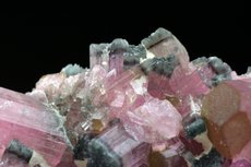 Pink Moor's Head Tourmaline Crystals 