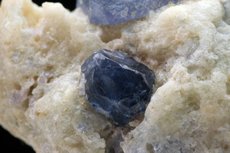 Extremely rare blue Spinel Crystals in Matrix