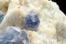 Extremely rare blue Spinel Crystals in Matrix