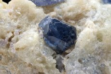 Extremely rare blue Spinel Crystals in Matrix