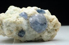 Extremely rare blue Spinel Crystals in Matrix