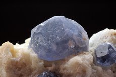 Extremely rare blue Spinel Crystals in Matrix